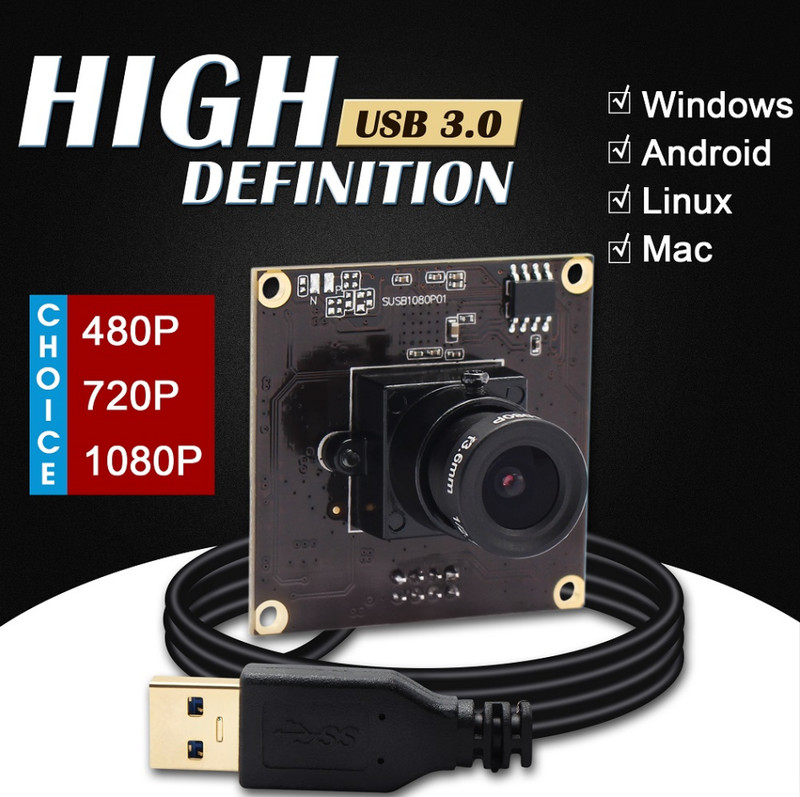 1080P USB3.0 Camera 50fps 1920*1080 SONY IMX291 Webcam for Android,Linux,Windows gallery