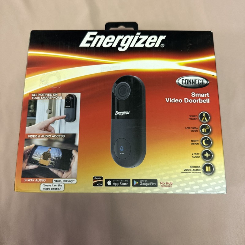 Energizer 1080p Full HD doorbell cam brand new never opened. Great deal T2-40