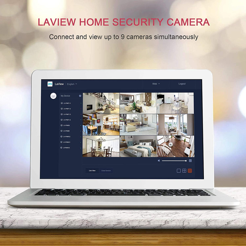 Security Cameras 4Pcs, Home Security Camera Indoor 1080P, Wi-Fi Cameras Wired fo gallery