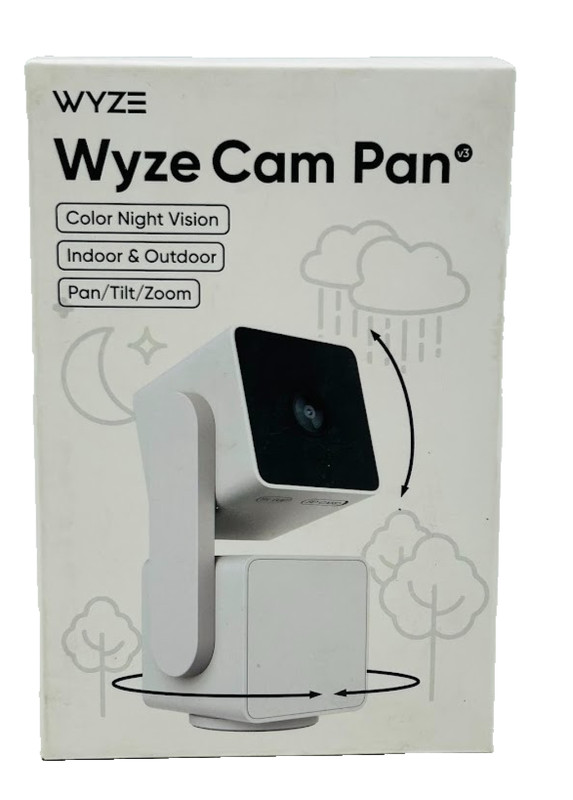 Wyze Cam Pan v3 Wired Indoor/Outdoor 1080P HD Security Camera w/ Privacy Mode