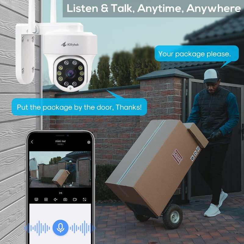 Kittyhok PTZ Security Camera Wireless Outdoor | 2K FHD Wireless Cameras for H... gallery