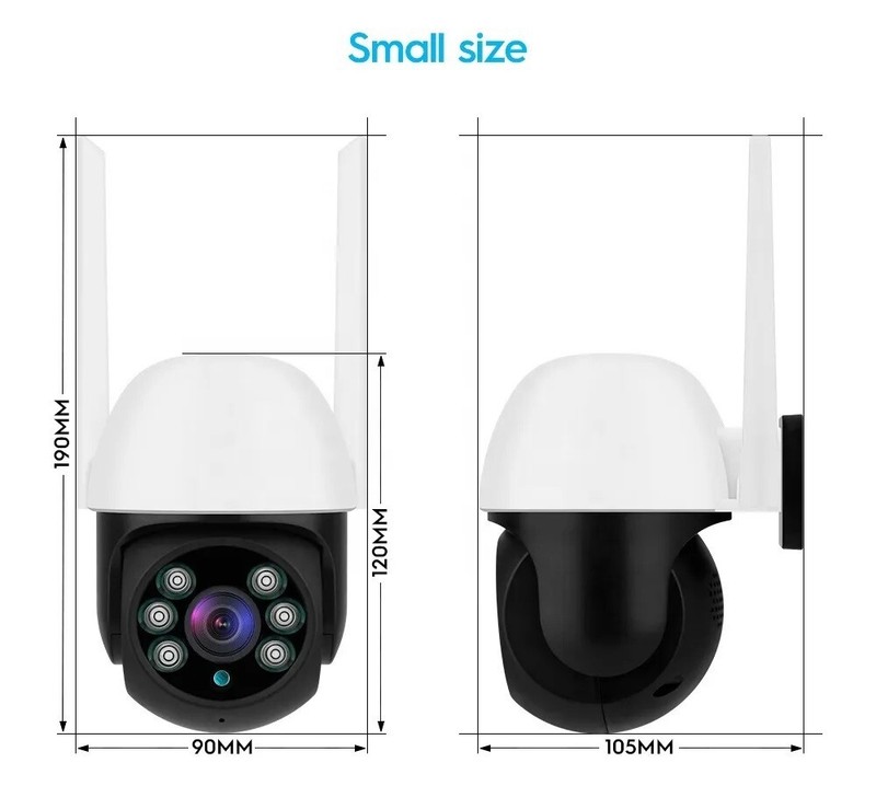 1.5" Outdoor Wifi Auto Tracking PTZ Camera 2MP/4MP 2way audio Color Night Vision gallery
