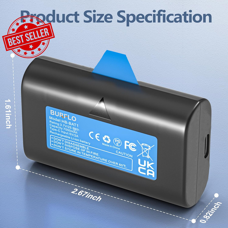 2-Pack Rechargeable Battery Wireless Outdoor Cameras 7000mAh with Cables gallery