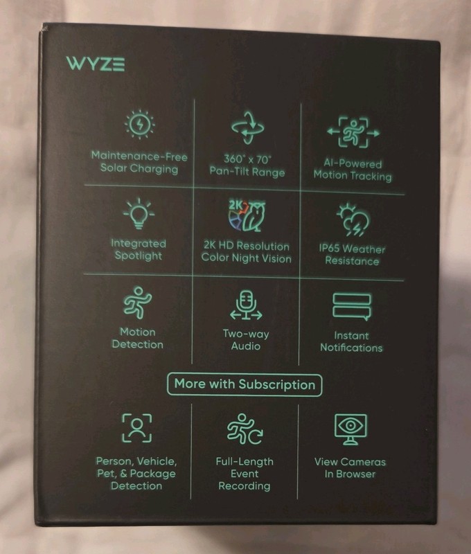 WYZE Solar Cam Pan (Flagship Model), AI Security Cameras Wireless White gallery