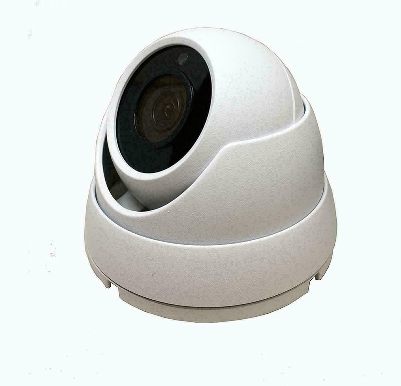 1080P Security 2.8mm Fixed Lens Dome Camera Works With HD TVI CVI AHD CVBS White gallery
