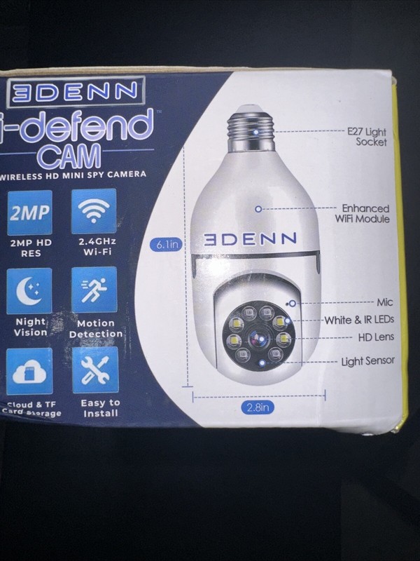 Edenn I-Defend Security Camera 1080P & Smart Night Vision WiFi 1080P HD gallery