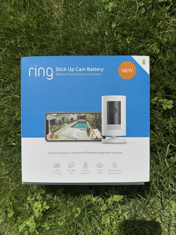 Ring Stick Up Cam Battery Powered Security Cam Indoor/Outdoor With Removable 🔋
