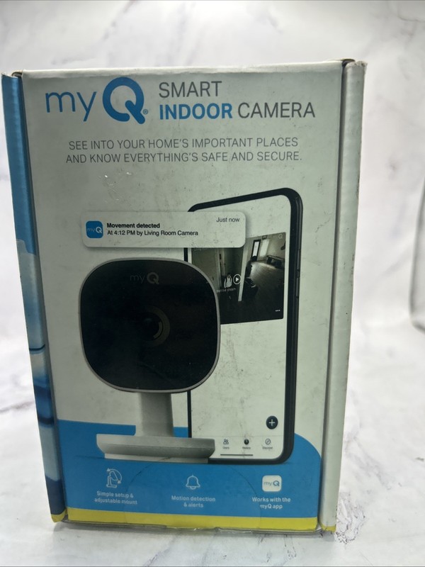 Chamberlain myQ Smart Indoor Home Security Cloud based Camera 1080p Plug-in