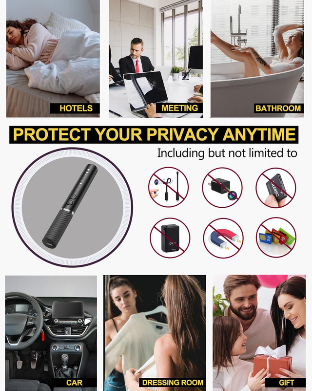 KT3 Hidden Camera Detectors, Spy Camera Finder, Tracking Device Detector, Listen gallery
