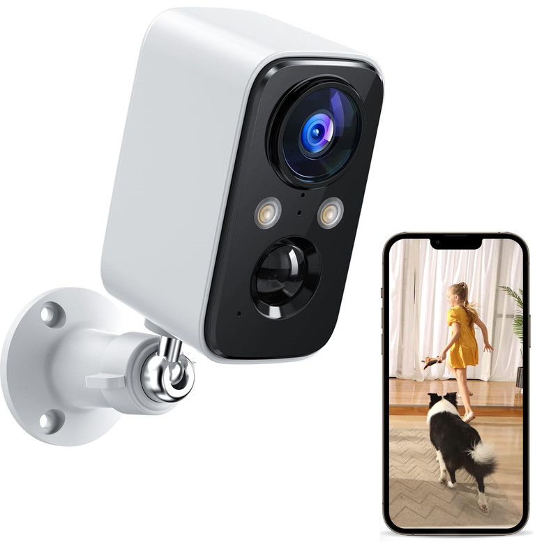 2K Outdoor Wireless Security Camera – Battery Powered WiFi Camera,Easy Install