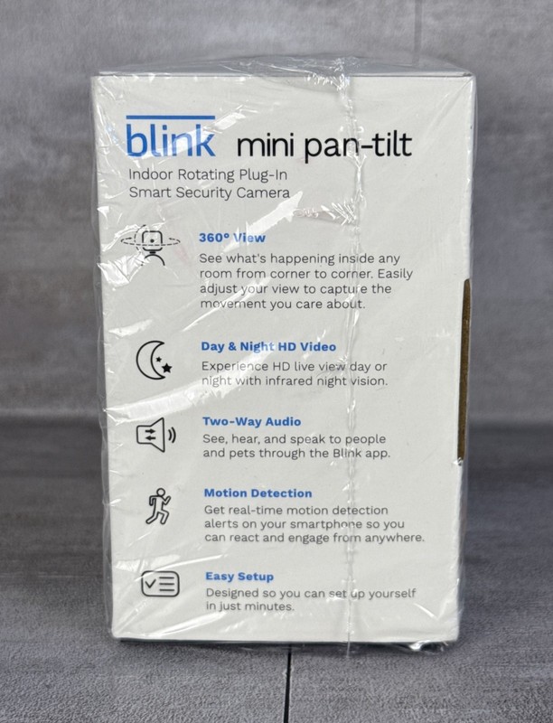 Blink Mini Pan-Tilt Indoor Rotating HD Plug-in Smart Security Camera 2-Way Audio gallery