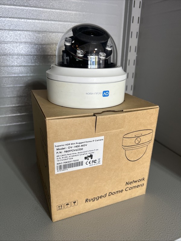Superior Hdr Mini Rugged Dome Ip Camera ￼ 4MP Real Time Motorized 3–9 Mm PiRIS