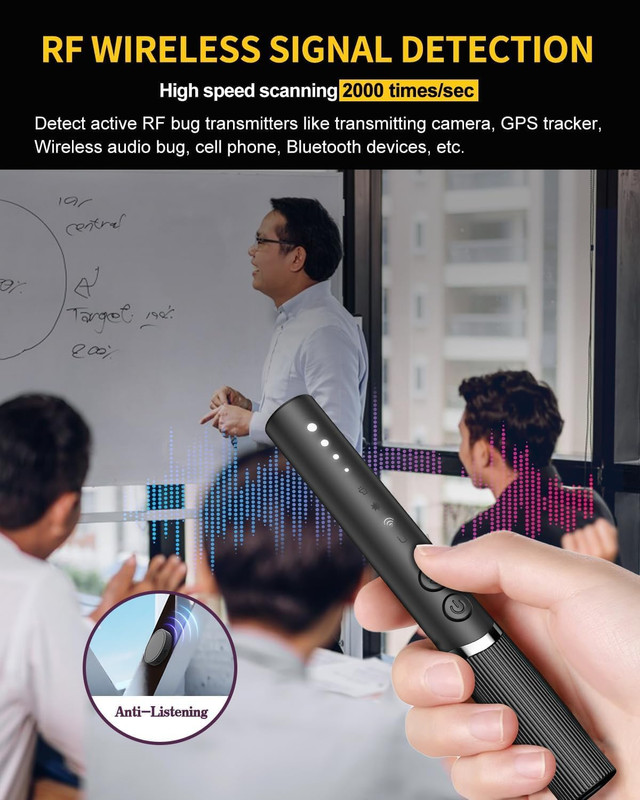 KT3 Hidden Camera Detectors, Spy Camera Finder, Tracking Device Detector, Listen gallery