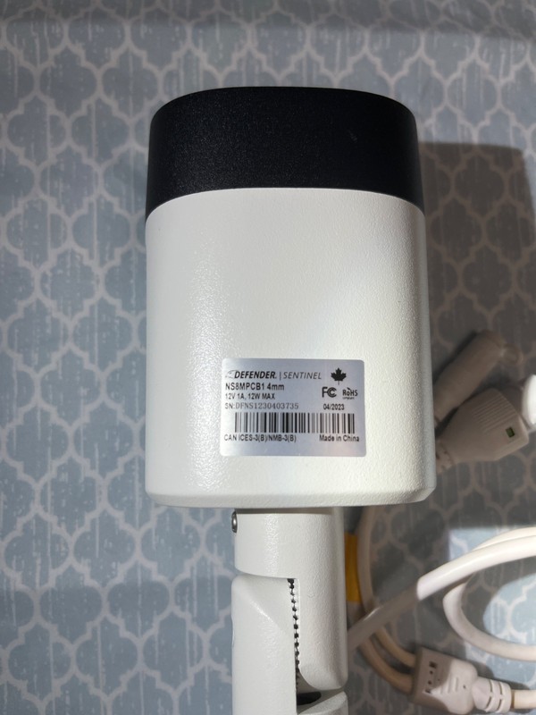 Defender Sentinel 4K PoE Security Camera NS8MPCB1 w/ Ethernet Cable Tested gallery