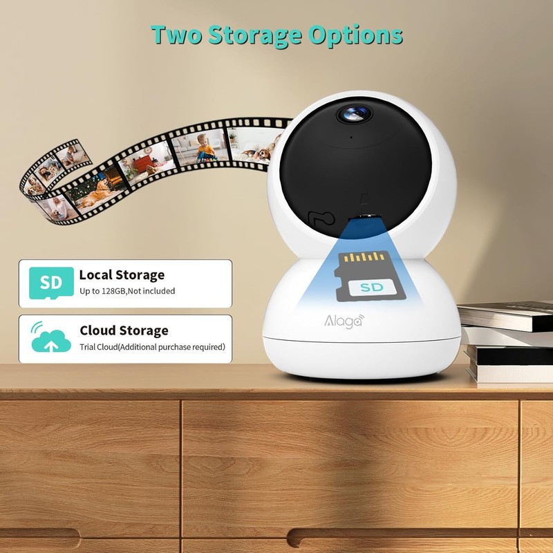 🔥Security Camera 5MP 5G & 2.4G WiFi 360° Pan 3K Human Pet Motion Det BNWT🔥 gallery