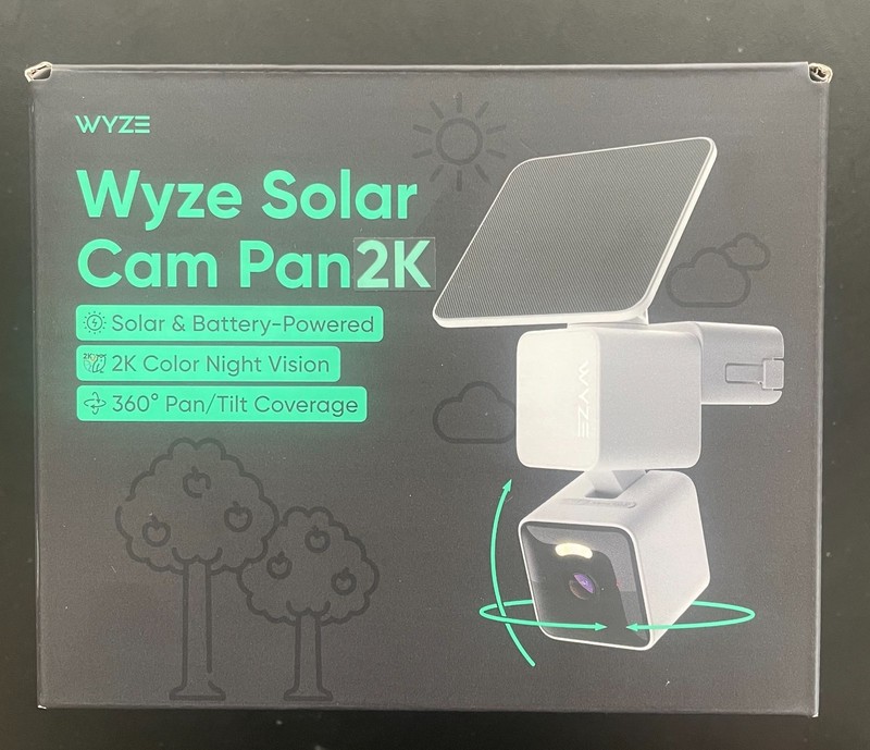 NEW Sealed Wyze Solar Cam Pan 2K Color Night Vision 360 Pan/Tilt Wi-Fi