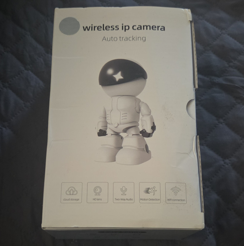 Wireless Wi‑Fi IP PTZ Camera 3.0MP Auto Motion Tracking 2‑Way Audio Indoor
