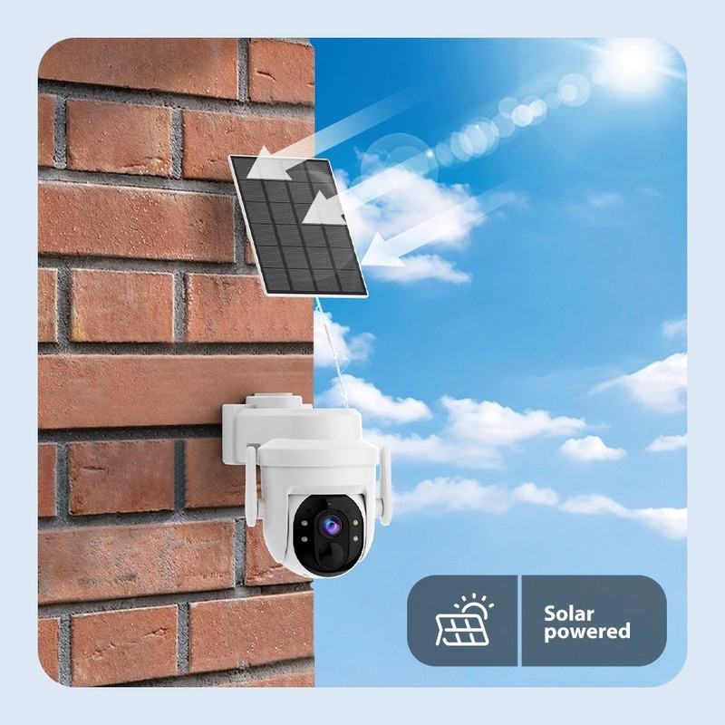 Solar Camera 1/3P Wireless WiFi Outdoor Solar Battery Security Camera Smart Home gallery