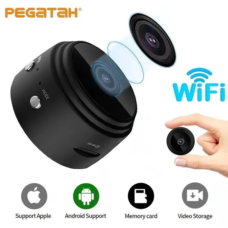 Tiny Smart Mini Camera Wireless Home Security Cam HD Remote Mobile Monitor Easy gallery