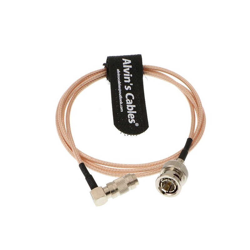 Blackmagic DIN 1.0/2.3 Right Angle To BNC Male 75ohm RG179 HD SDI Cable 1M gallery
