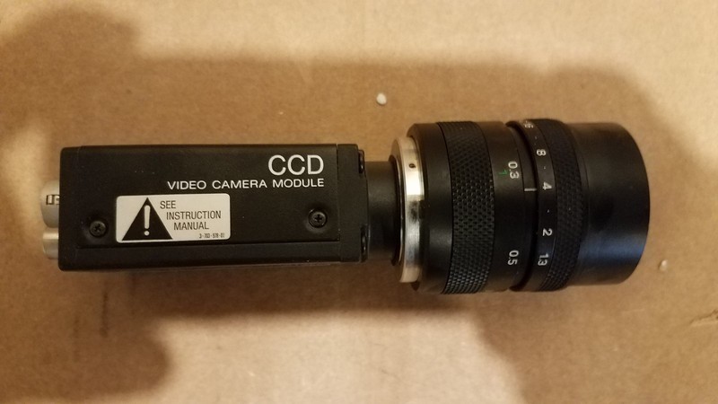 Sony CCD Camera XC-75 with Navitar CCTV Lens 12.5mm F1.3