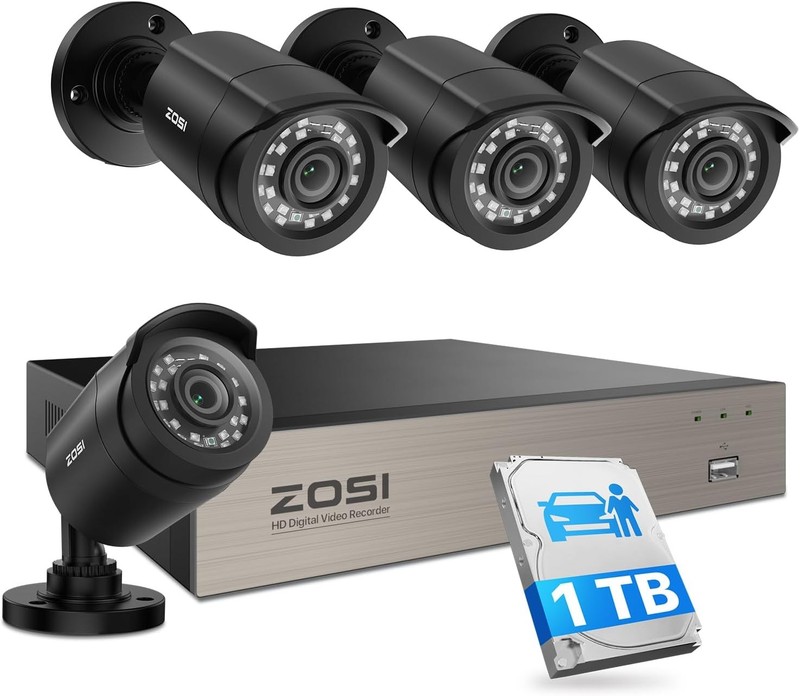 ZOSI 3K Lite Security Camera System 8CH DVR 1TB HDD
