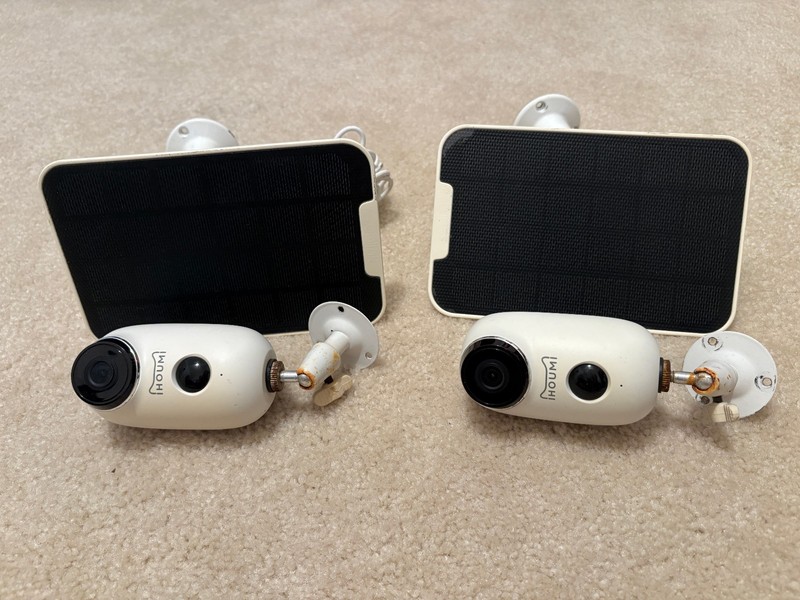 IHOUMI A3 Wireless Outdoor Security Cameras w/Solar Panels (Set of 2)