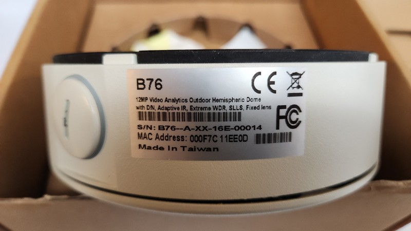 ACTi B76 12MP Outdoor Hemispheric Fisheye Dome IP Security Camera Night Vision gallery