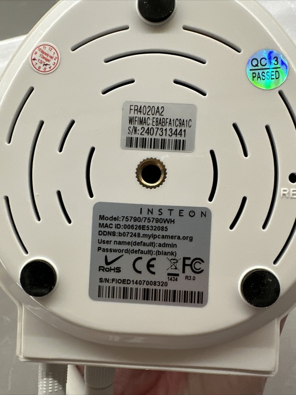 Insteon 75790 Wireless IP Security Camera with Night Vision, White gallery