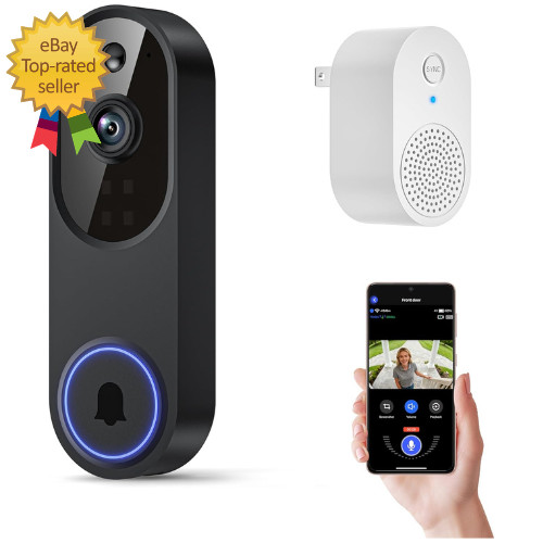Video Doorbell 1080p HD Camera WI-FI Night Vision Motion Detection Wireless