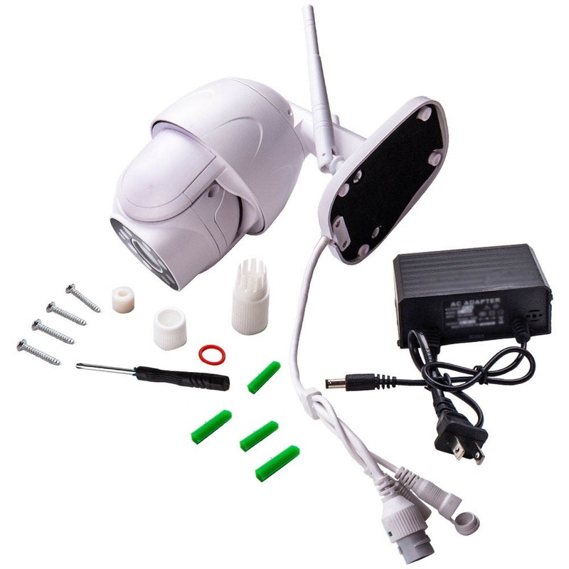 1080P Wireless Security Camera Indoor Outdoor System Waterproof Dome White IP66 gallery