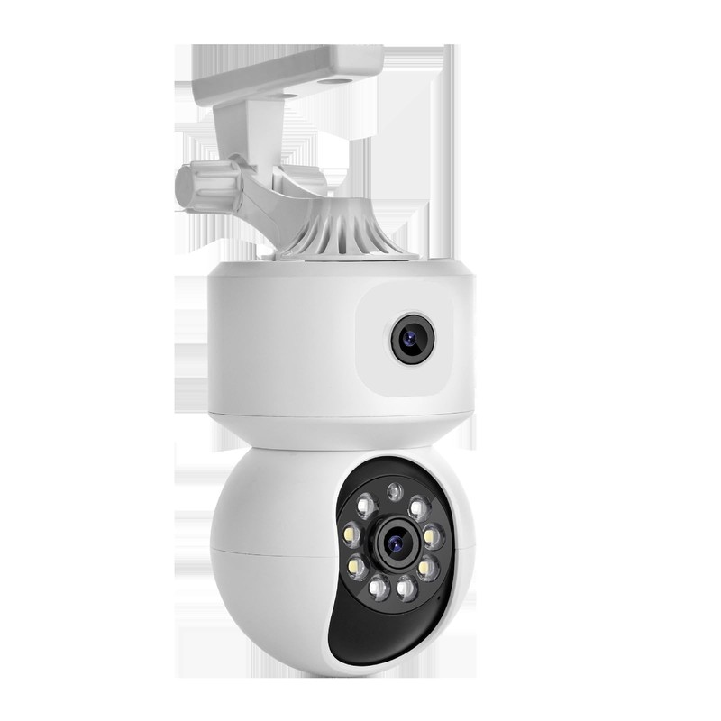 Dual-Lens WiFi Security Camera 360° Panoramic Indoor Smart Home Auto Tracking HD
