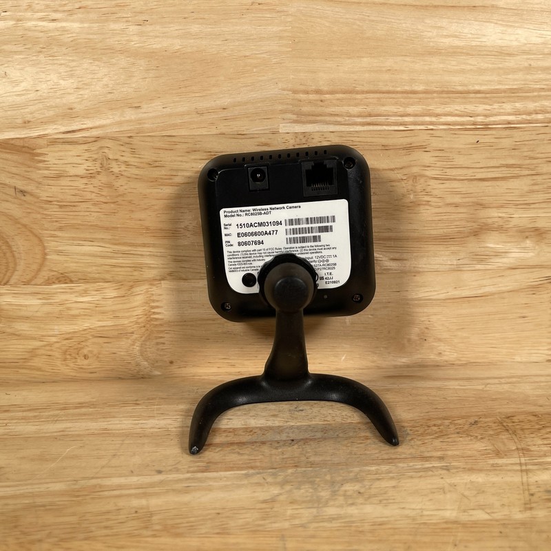 Sercomm RC8025B-ADT Black Wireless Indoor Only Wi-Fi Day/Night Camera gallery