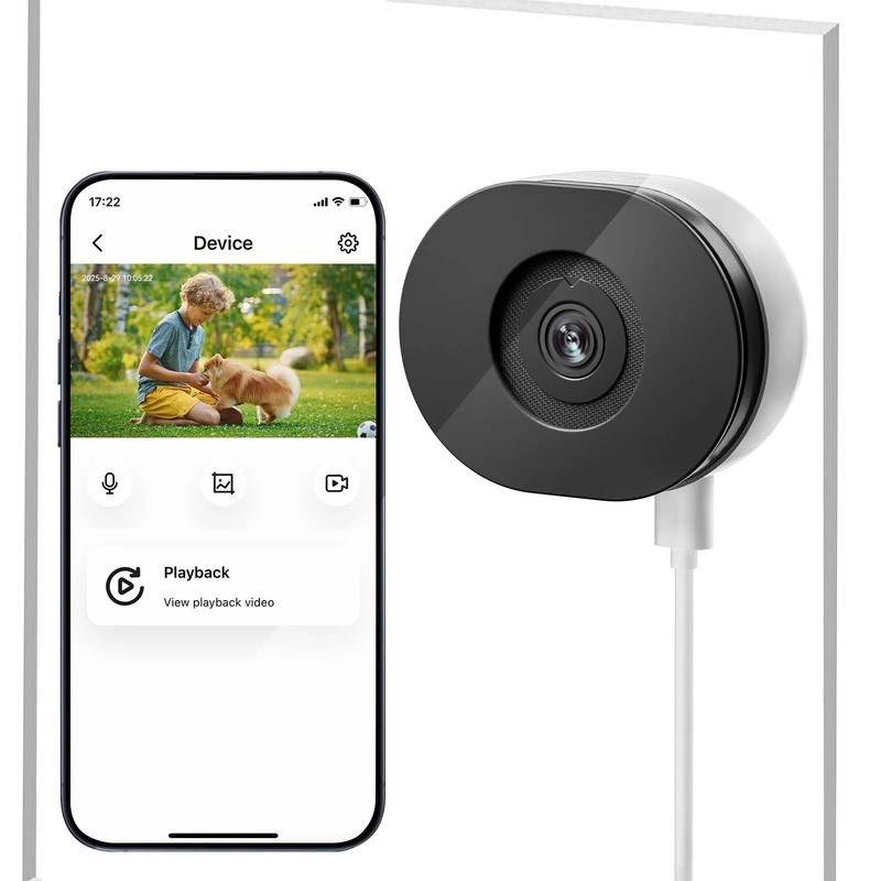 5G&2.4G WiFi Indoor Window Camera 4MP Color Night Vision PIR Motion Alerts