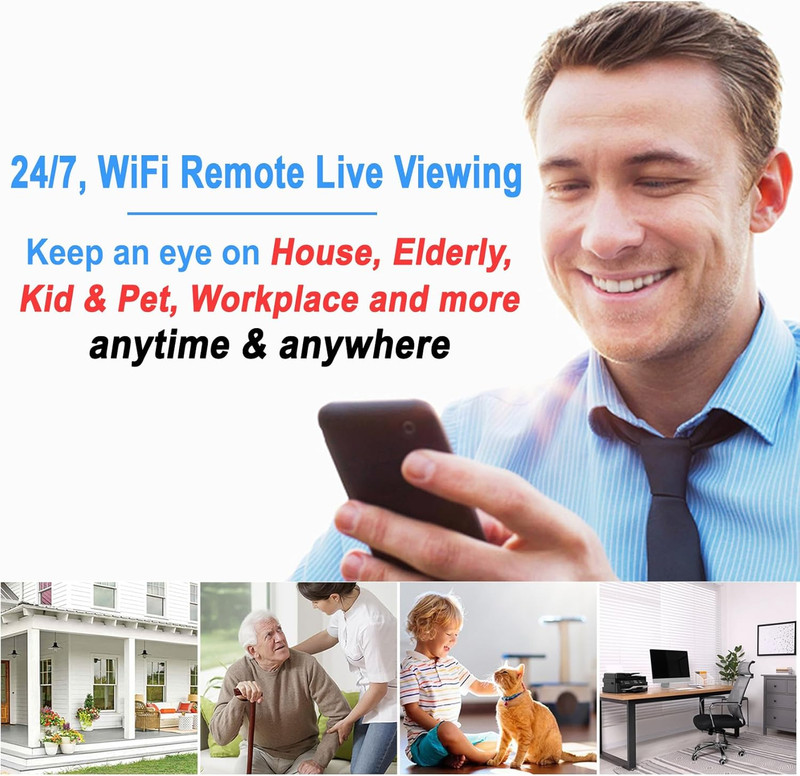 W-A2 Wi-Fi Magnetic Wireless Cameras for Home Security, No Wifi Video Recorder w gallery