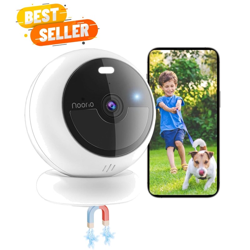 1080P Wireless Outdoor Security Camera with Magnetic Mount & Night Vision
