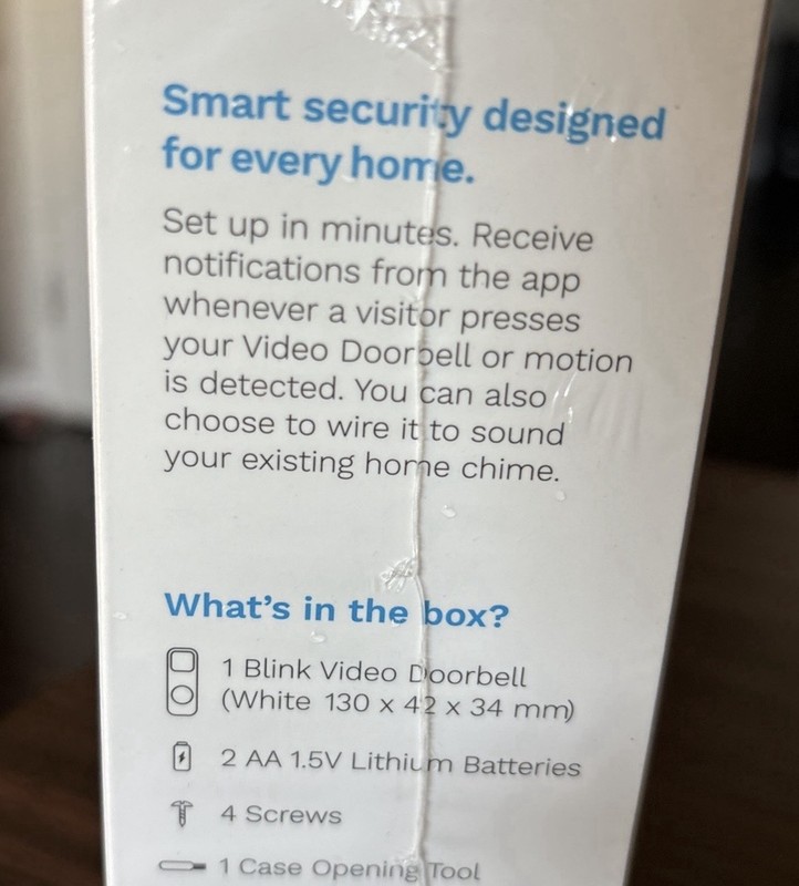 Blink Video Doorbell, Battery/ Wired, Smart Wi-Fi HD Day/ Night, With Alexa. gallery