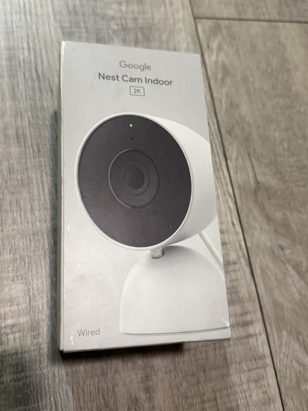 Google - Nest Cam Indoor (wired, 3rd gen) - Latest Model - 2K Video and Gemin...
