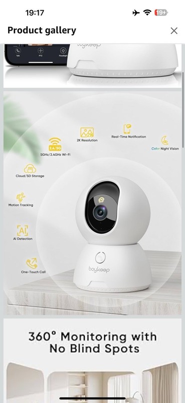 BoyKeep Indoor Camera Cameras for Home Security Motion Detection Camera Indoor gallery