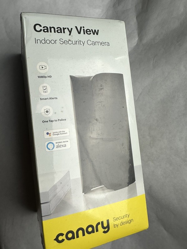 Canary View Indoor Security Camera 1080P HD Black (WiFi) – New