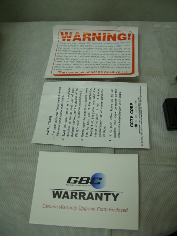 GBC Sentrol Mini Max CCD Video Surveillance Camera CCD-700/4 - NIOB gallery