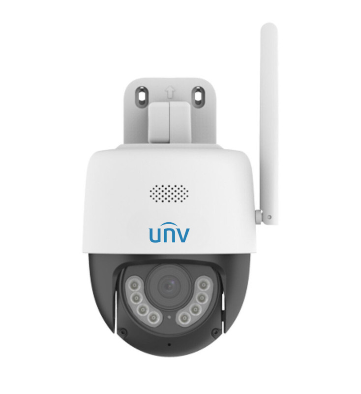 UNV 3MP Weatherproof Wi-Fi Active Deterrence Mini Pan & Tilt IP Security Cam