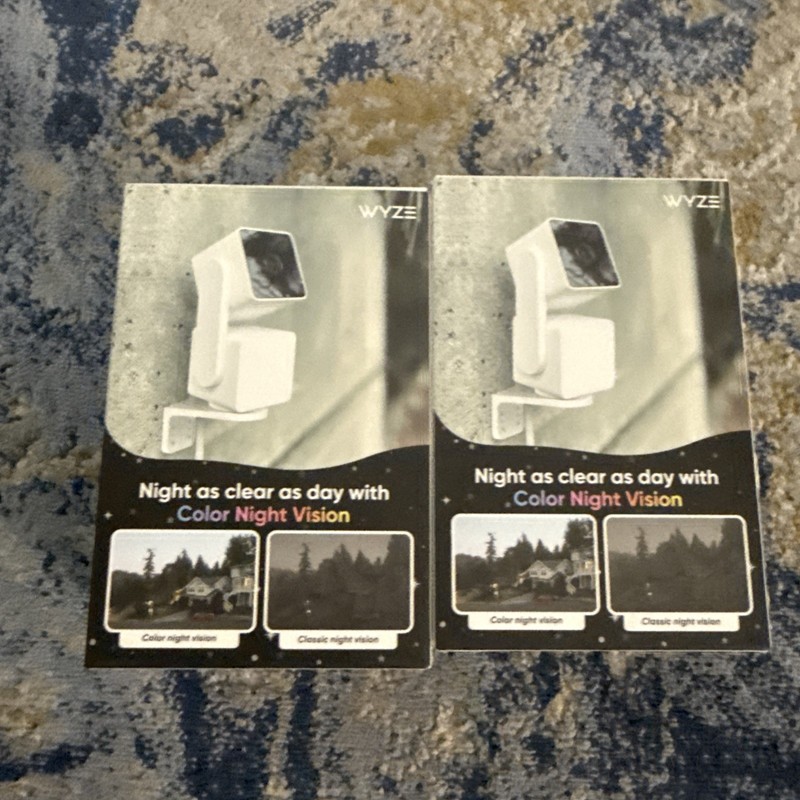 Lot Of 2 Wyze Cam Pan Indoor Outdoor Camera White WYZECPAN3 Sealed gallery