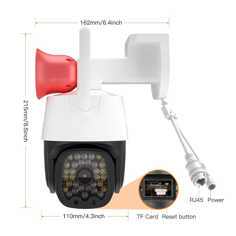 3MP Security Camera Outdoor,Home Camera Security, Outdoor WiFi Camera with 2.... gallery