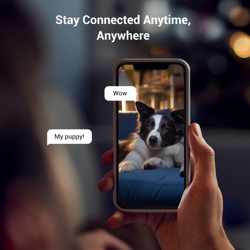2pcs Boykeep Pet Camera 1296P Offers Two-Way Video, Supports 2.4G/5G Wifi gallery