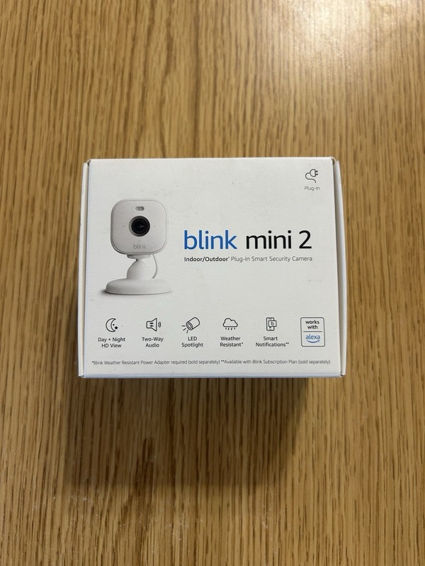 Blink Mini 2 Indoor Outdoor 1080p Plug-In WiFi Security Camera – SAME DAY SHIP!