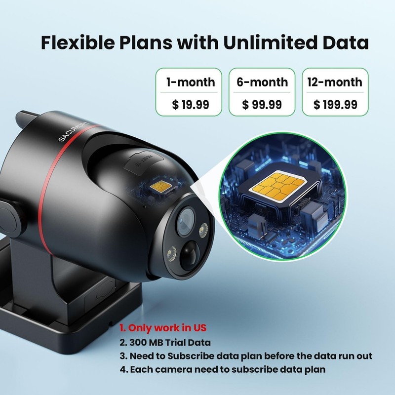 4G LTE Cellular Camera No WiFi Solar Powered Camera 2K Color Night Vision gallery