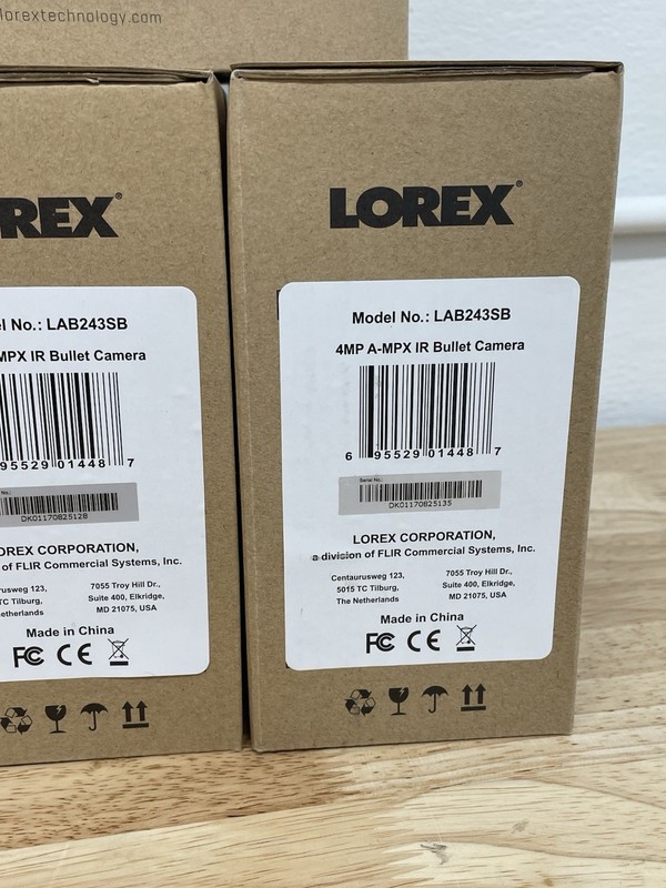 Lot of 4 - NEW Lorex by FLIR LAB243SB 4.0-Megapixel HD Bullet Camera - SEALED! gallery
