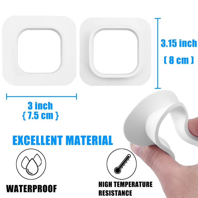 2 Pack White Window Mount for Blink Mini Indoor Single Pane Glass Windows/Doors gallery