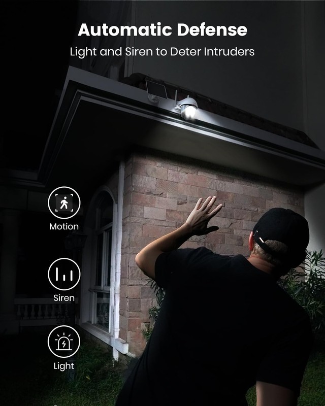 Solar Security Camera Outdoor Wireless, Battery Powered, Panoramic Pan Tilt Z... gallery